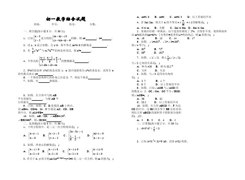 初一数学综合试题.doc