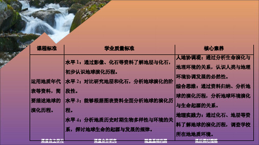 2020新教材高中地理第一章宇宙中的地球第三节地球的演化过程课件中图版必修第一册