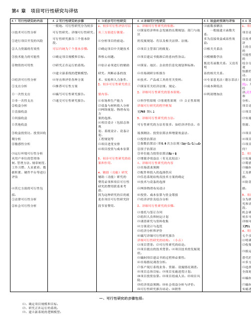 信息系统项目管理师知识点精华(参加软考必备)