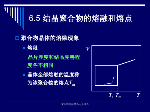 聚合物的结晶热力学课件