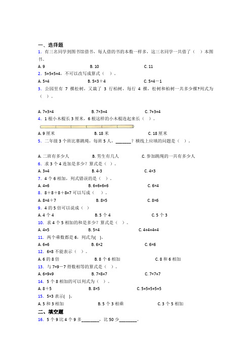 《易错题》小学数学二年级上册第四单元知识点总结(专题培优)