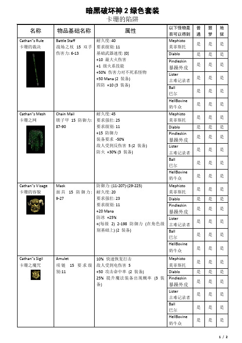 暗黑破坏神2-卡珊的陷阱