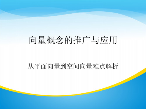 高中数学人教A版选修2-1第三章空间向量与立体几何阅读与思考向量概念的推广与应用教学课件共12张PPT含学案