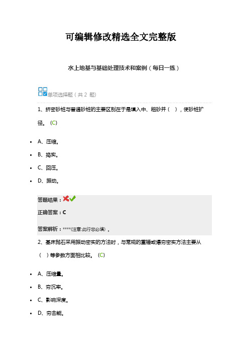 水上地基与基础处理技术和案例精选全文完整版