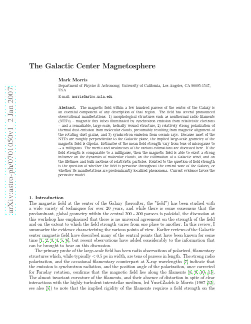 The Galactic Center Magnetosphere