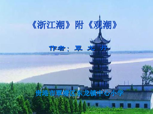 北师大版五年级语文上册《浙江潮》PPT教学课件   大赛获奖精美课件PPT