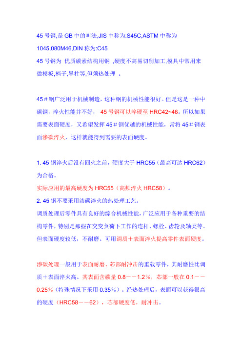 45钢硬度