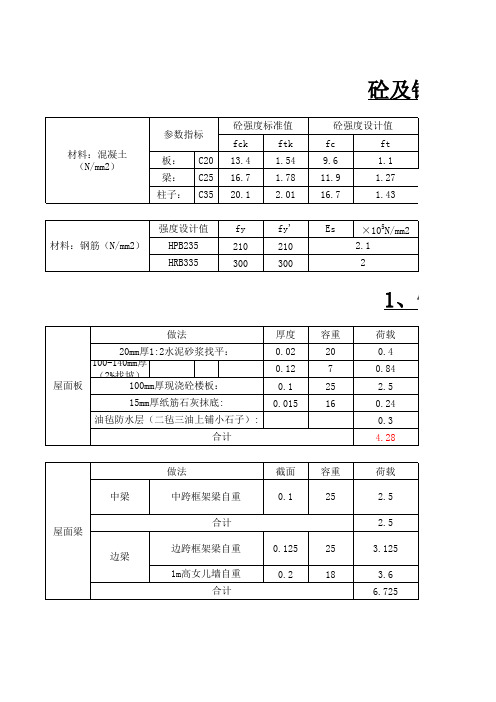 荷载计算书