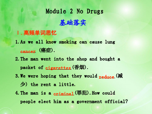 no drugsPPT教学课件