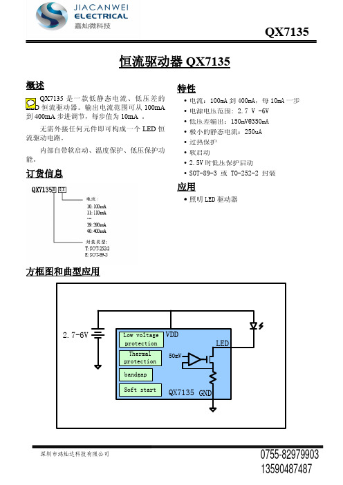 QX7135线性恒流驱动IC