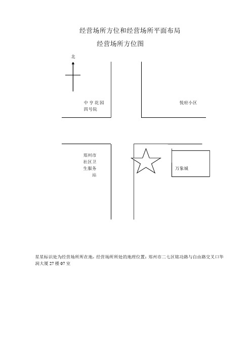 食品经营单位(销售类)经营场所和设备布局、操作流程示意图(文件)模板