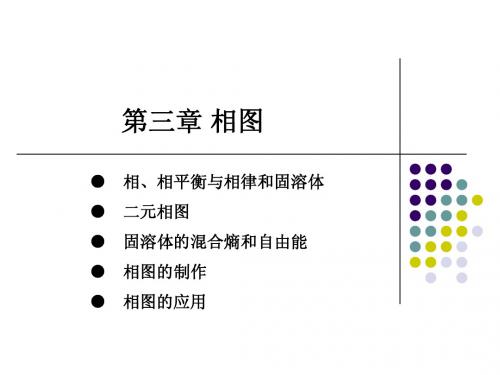 固体物理  第三章 相图