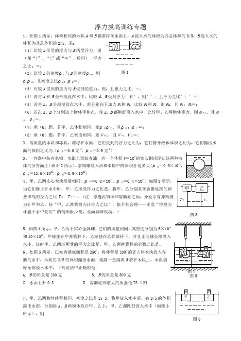 03浮力(拔高)