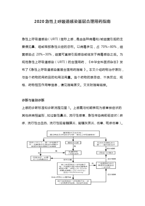 2020急性上呼吸道感染基层合理用药指南