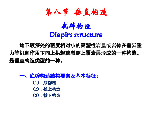 油区构造解析课件  9底辟构造：Diapirs+structure