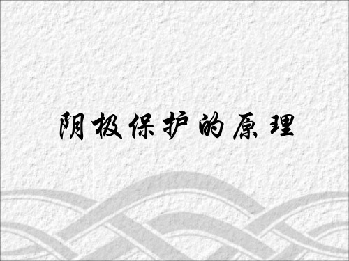 《阴极保护原理》PPT课件