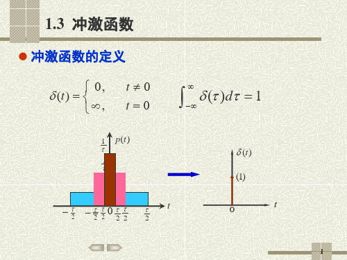 信号与系统1-2冲激函数课件