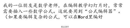 在中插入数学公式ppt课件