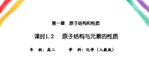 原子结构与元素的性质高二化学教学课件导学案(人教版2019选择性必修2)2