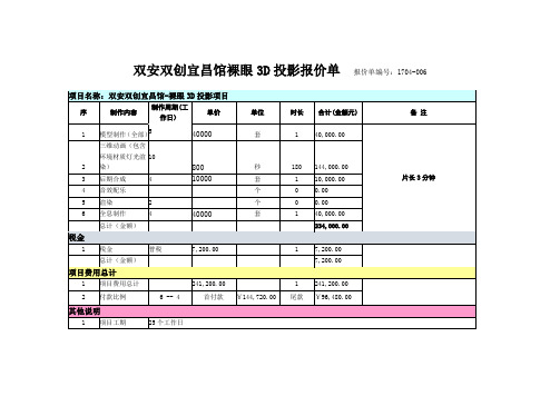 宜昌双安双创裸眼3D报价单