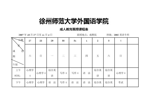 徐州师范大学外国语学院