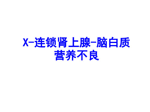 X-连锁肾上腺脑白质营养不良病