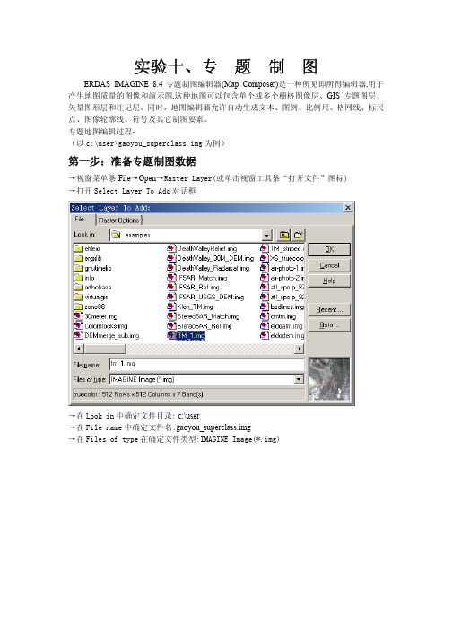 遥感数据图像处理实验十、专题制图