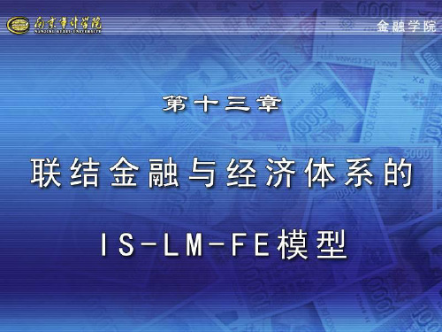 第十三章 联结金融与经济体系的IS—LM—FE模型ok-文档资料