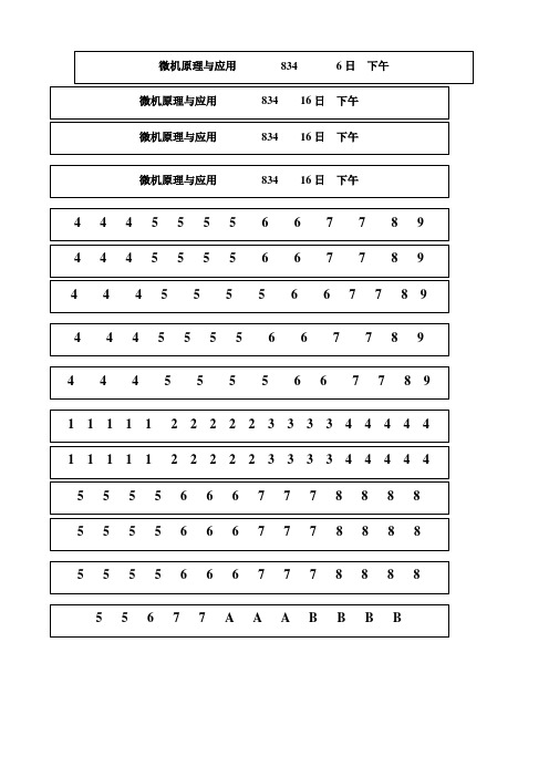 微机原理习题1