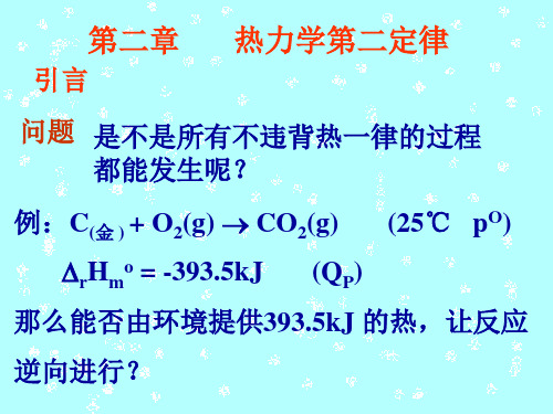 物理化学-热力学第二定律PPT课件