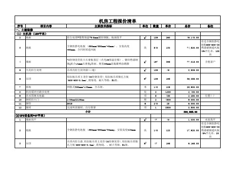 弱电机房机房报价