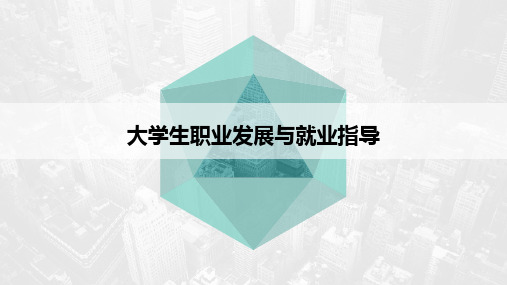 大学生职业发展与就业指导第二章