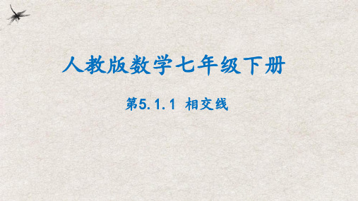 相交线(课件)七年级数学下册(人教版)