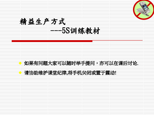 5S的定义、目的及效用(ppt 51页)