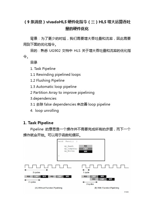 （9条消息）vivadoHLS硬件化指令（三）HLS增大运算吞吐量的硬件优化