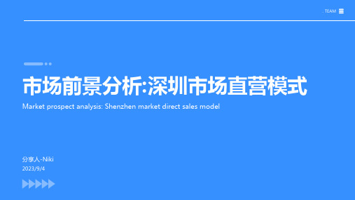 2023年对京润珍珠三深圳市场直营模式的思考方案模板