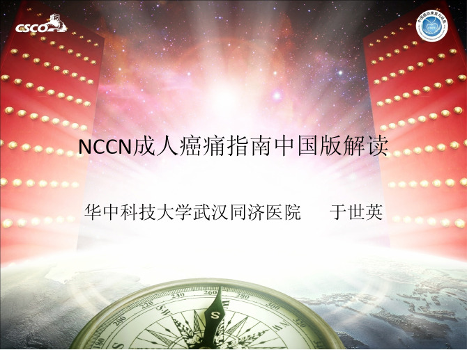 NCCN成人癌痛指南解读--于世英