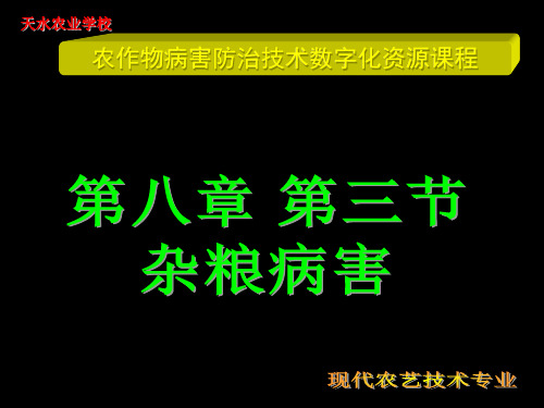 弯孢菌叶斑病特征