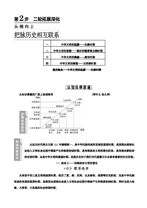 【江苏版】2019届高考历史二轮复习讲义：第一板块_第2步_二轮拓展深化_含答案