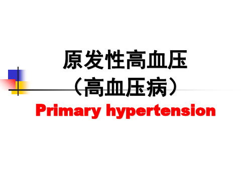 内科学高血压病 ppt课件