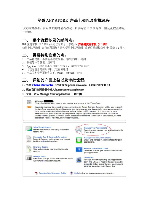 苹果APP STORE产品上架以及审批流程