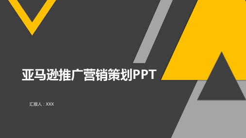 亚马逊推广营销策划PPT