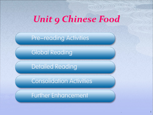 Unit 9 Chinese Food综合教程三