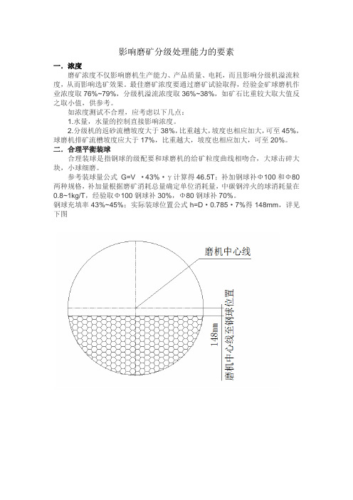 影响磨矿分级处理能力的要素(2)