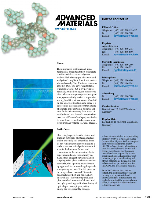 Advanced Materials 200517