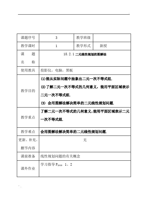 18-2-1二元线性规划的图解法(一)