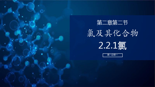 2.2 氯及其化合物 课件-2024-2025学年高一化学人教版(2019)必修第一册