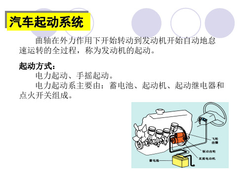 汽车启动系统教学培训课件