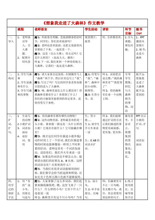 北师大版小学三年级语文下《十二 走进森林 语文天地》优质课教学设计_1