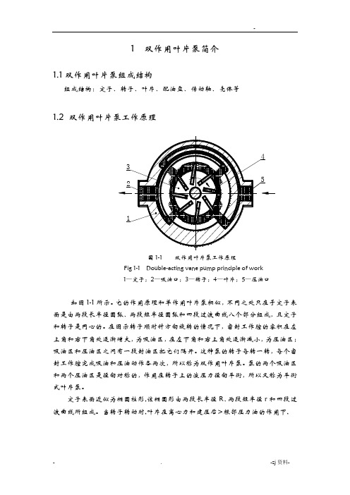 定量叶片泵设计与计算